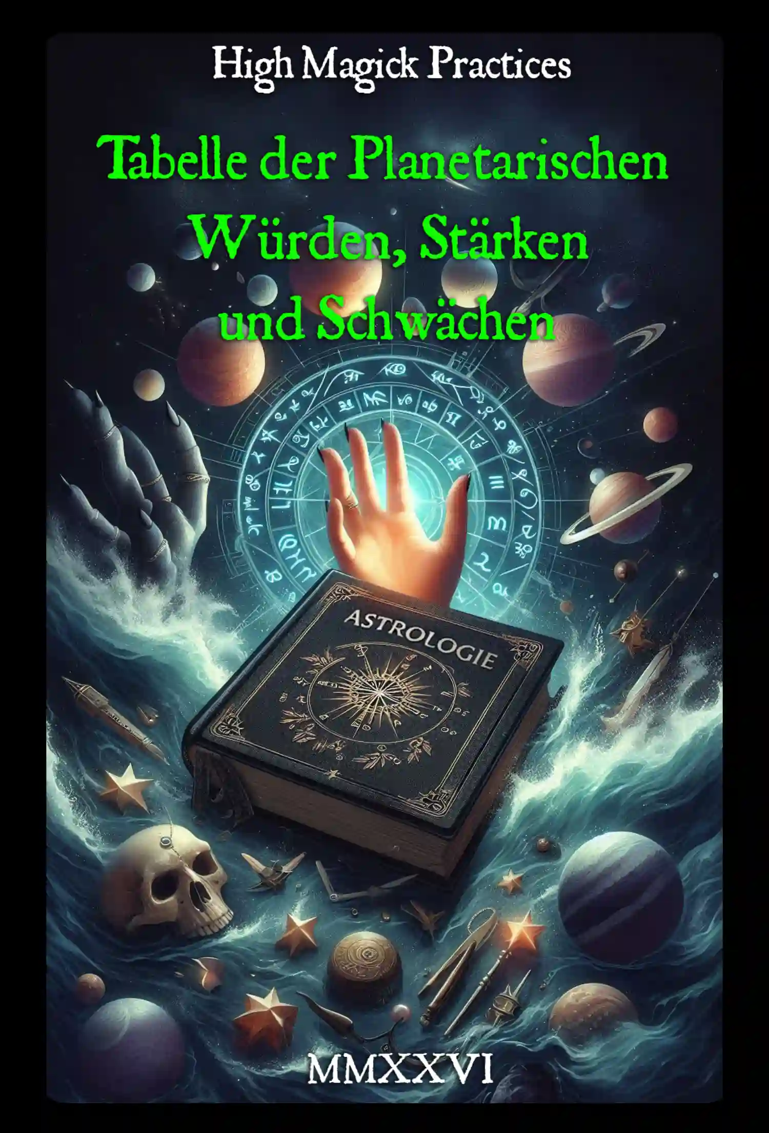 Tabelle der Planetarischen Würden, Stärken und Schwächen cover