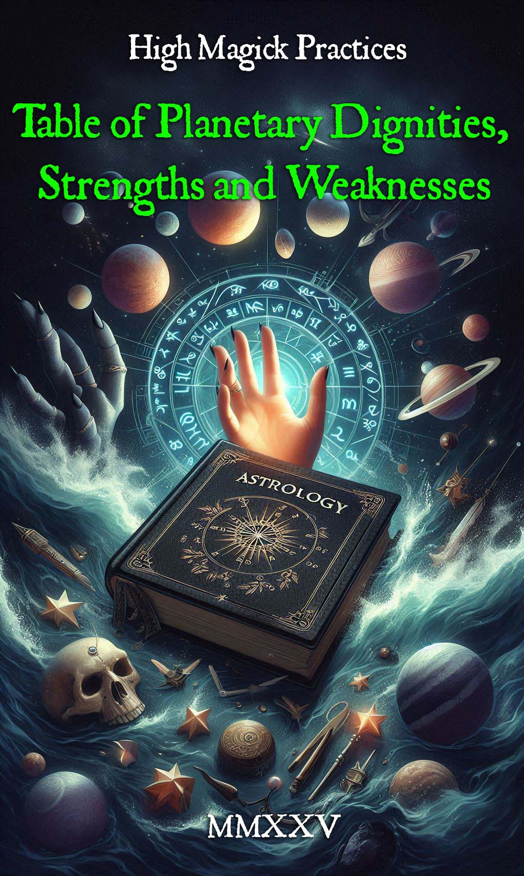 Table of Planetary Dignities Strengths and Weaknesses cover