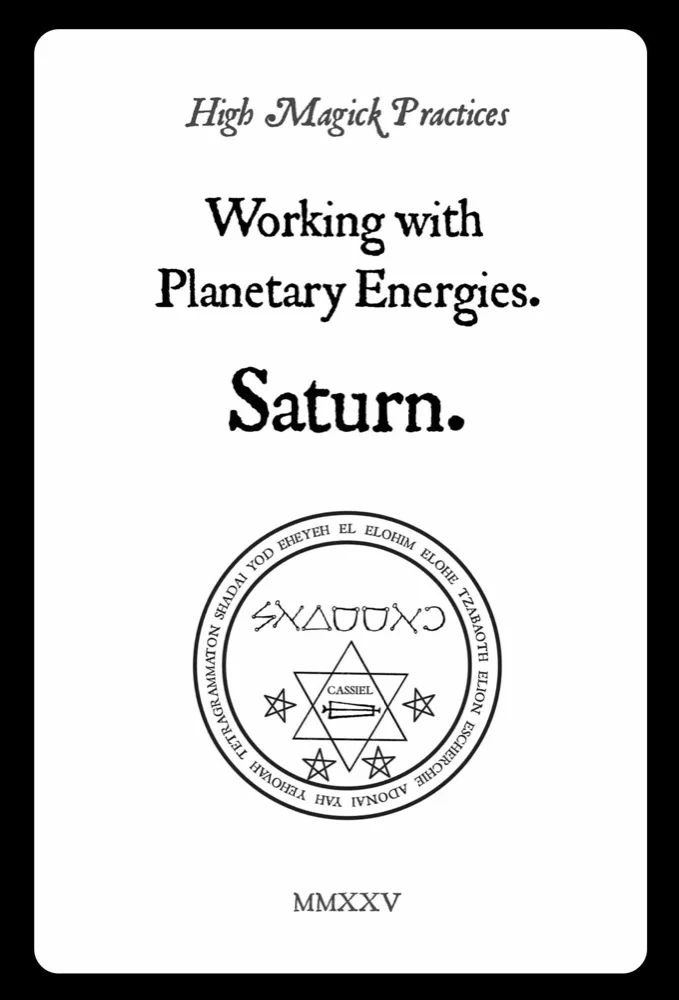 Working with Planetary Energies - Saturn cover